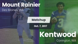 Matchup: Mt. Rainier High vs. Kentwood  2017