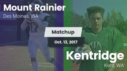 Matchup: Mt. Rainier High vs. Kentridge  2017