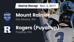 Recap: Mount Rainier  vs. Rogers  (Puyallup) 2017