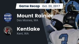 Recap: Mount Rainier  vs. Kentlake  2017
