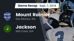 Recap: Mount Rainier  vs. Jackson  2018