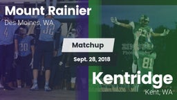 Matchup: Mt. Rainier High vs. Kentridge  2018
