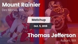 Matchup: Mt. Rainier High vs. Thomas Jefferson  2018