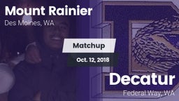 Matchup: Mt. Rainier High vs. Decatur  2018