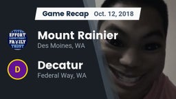 Recap: Mount Rainier  vs. Decatur  2018
