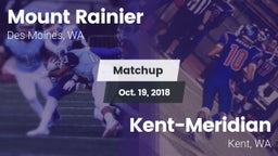 Matchup: Mt. Rainier High vs. Kent-Meridian   2018