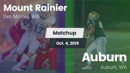 Matchup: Mt. Rainier High vs. Auburn  2019
