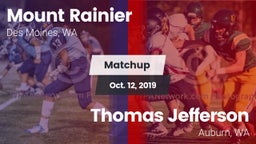 Matchup: Mt. Rainier High vs. Thomas Jefferson  2019