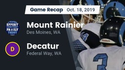 Recap: Mount Rainier  vs. Decatur  2019