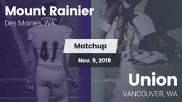 Matchup: Mt. Rainier High vs. Union   2019
