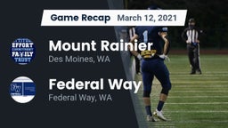 Recap: Mount Rainier  vs. Federal Way  2021