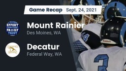 Recap: Mount Rainier  vs. Decatur  2021