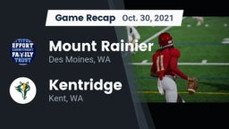 Recap: Mount Rainier  vs. Kentridge  2021