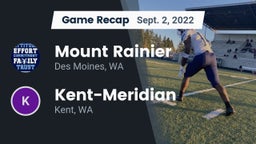 Recap: Mount Rainier  vs. Kent-Meridian   2022