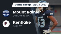 Recap: Mount Rainier  vs. Kentlake  2022