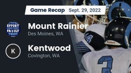 Recap: Mount Rainier  vs. Kentwood  2022