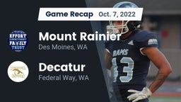 Recap: Mount Rainier  vs. Decatur  2022