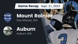 Recap: Mount Rainier  vs. Auburn  2023