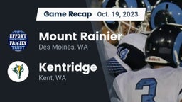 Recap: Mount Rainier  vs. Kentridge  2023