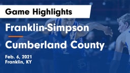 Franklin-Simpson  vs Cumberland County  Game Highlights - Feb. 6, 2021
