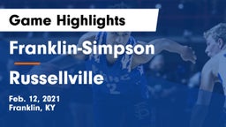Franklin-Simpson  vs Russellville  Game Highlights - Feb. 12, 2021