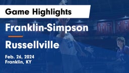 Franklin-Simpson  vs Russellville  Game Highlights - Feb. 26, 2024