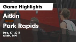 Aitkin  vs Park Rapids  Game Highlights - Dec. 17, 2019