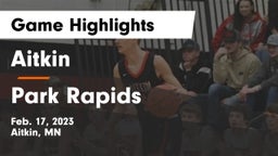 Aitkin  vs Park Rapids  Game Highlights - Feb. 17, 2023