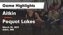 Aitkin  vs Pequot Lakes  Game Highlights - March 28, 2023