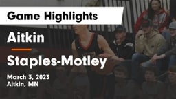 Aitkin  vs Staples-Motley  Game Highlights - March 3, 2023