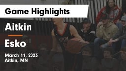 Aitkin  vs Esko  Game Highlights - March 11, 2023