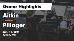 Aitkin  vs Pillager  Game Highlights - Jan. 11, 2024