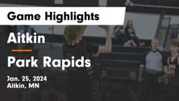 Aitkin  vs Park Rapids  Game Highlights - Jan. 25, 2024