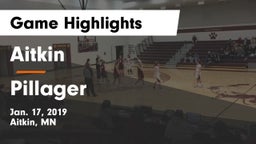 Aitkin  vs Pillager  Game Highlights - Jan. 17, 2019