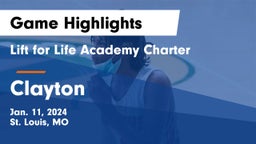 Lift for Life Academy Charter  vs Clayton  Game Highlights - Jan. 11, 2024