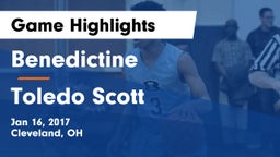 Benedictine  vs Toledo Scott Game Highlights - Jan 16, 2017