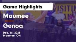 Maumee  vs Genoa  Game Highlights - Dec. 16, 2023