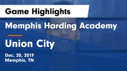Memphis Harding Academy vs Union City  Game Highlights - Dec. 20, 2019