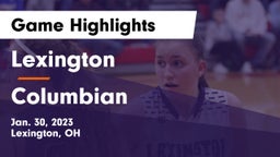 Lexington  vs Columbian  Game Highlights - Jan. 30, 2023