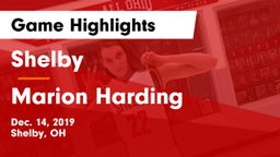 Shelby  vs Marion Harding  Game Highlights - Dec. 14, 2019