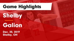 Shelby  vs Galion Game Highlights - Dec. 20, 2019