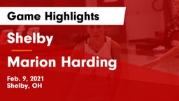 Shelby  vs Marion Harding  Game Highlights - Feb. 9, 2021