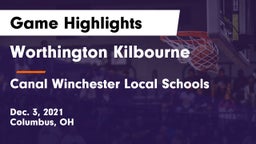 Worthington Kilbourne  vs Canal Winchester Local Schools Game Highlights - Dec. 3, 2021