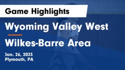 Wyoming Valley West  vs Wilkes-Barre Area  Game Highlights - Jan. 26, 2023
