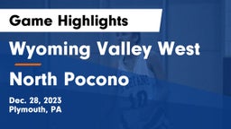 Wyoming Valley West  vs North Pocono  Game Highlights - Dec. 28, 2023