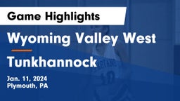 Wyoming Valley West  vs Tunkhannock  Game Highlights - Jan. 11, 2024