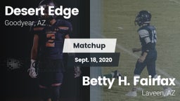 Matchup: Desert Edge High vs. Betty H. Fairfax 2020