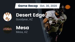 Recap: Desert Edge  vs. Mesa  2020