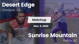 Matchup: Desert Edge High vs. Sunrise Mountain  2020