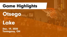 Otsego  vs Lake Game Highlights - Dec. 19, 2020